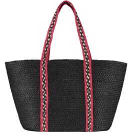 Winter Red/Black Long Handle Tote