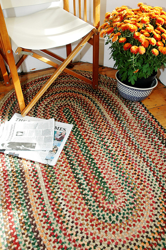 Russet Oval Rug - The Braided Rug Company