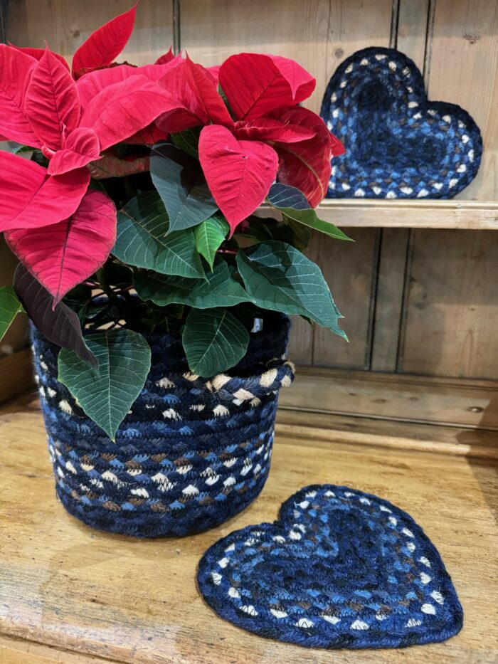 Indigo Jute Basket - Image 2