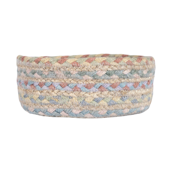 Pastel Fairisle Jute Mini Basket