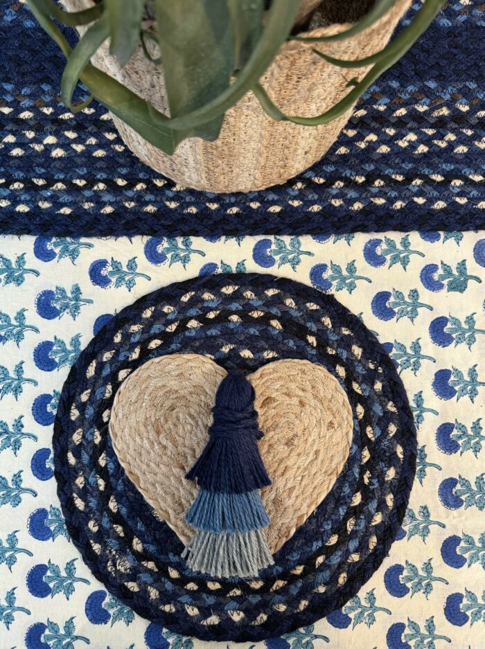 Indigo Jute Table Runner - Image 2